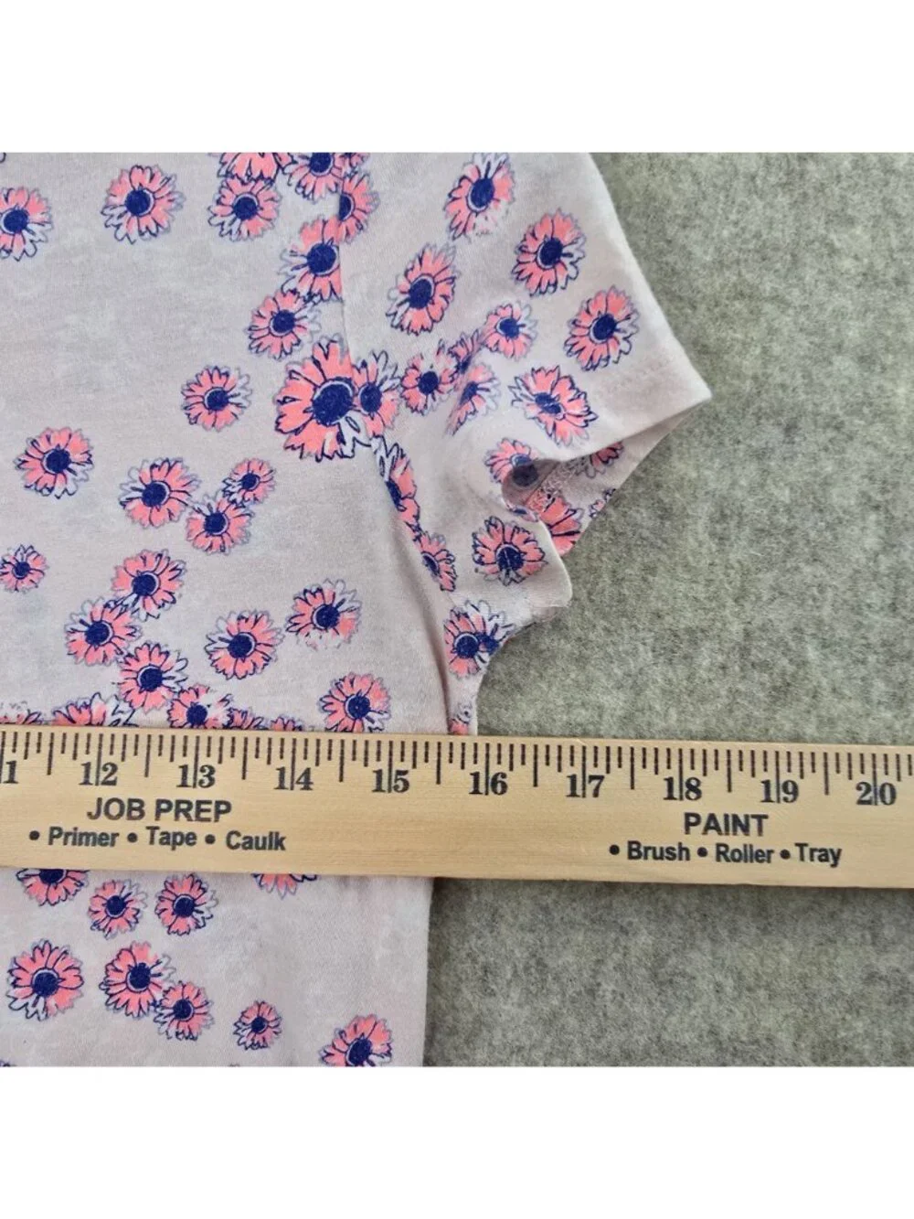 Old Navy Girls Relaxed Fit Floral T-Shirt XL Pink & Purple